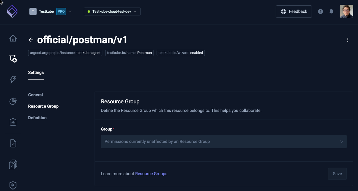 Workflow Template Resource Group